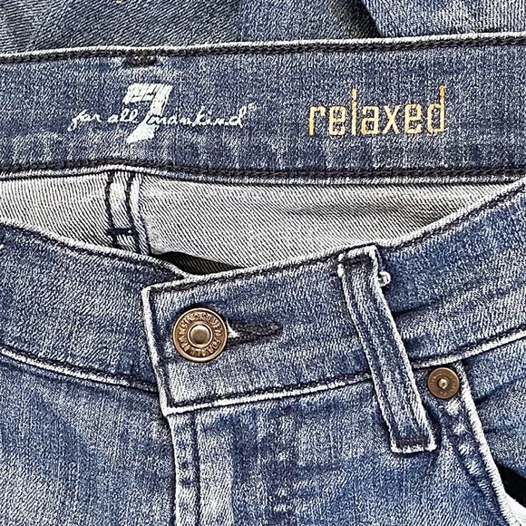🎉 HP! ❤️ Men’s 7FAM Relaxed Fit Stretch Jeans - Picture 7 of 9
